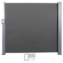 YCSD Tenda da Sole Impermeabile da Ombrellone Impermeabile per Esterni, Balcone, Patio Giardino (160 X 318 Cm) Grigio