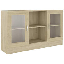 vidaXL Armadietto con Vetrina Rovere Sonoma 120x30,5x70 cm Truciolato