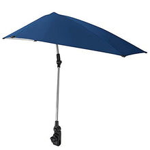 Roeam Ombrellone da Spiaggia Pieghevole Portatile, Ombrello Regolbile con Morsetto Universale, Ombrellone da Pesca per Passeggino Sedia da Spiaggia
