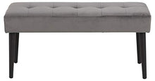 AC Design Furniture Gloria Panca, Tessuto, Grigio, L: 38 x W: 95 x H: 45 cm