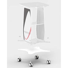 Carrello per Attrezzature di Bellezza in Acrilico A Tre Strati, Rack Integrato per Attrezzature Mediche con Freno, Carrello A Bolle Piccolo per Clinica per Salone di Bellezza