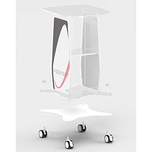 Carrello per Attrezzature di Bellezza in Acrilico A Tre Strati, Rack Integrato per Attrezzature Mediche con Freno, Carrello A Bolle Piccolo per Clinica per Salone di Bellezza