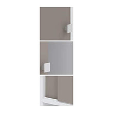 Temahome Click Mobile per Lavatrice, Truciolato, Melamina, Bianco/Beige (White & Taupe), 177 x 64.3 x 19.2 cm