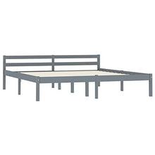 SKM Giroletto con 4 Cassetti Grigio in Massello di Pino 180x200 cm (43.28kg)