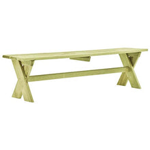 vidaXL Legno Massello di Pino Impregnato Panchina da Giardino Rustica Semplice Robusta Durevole Panca Sedute Arredi per Esterni 170 cm