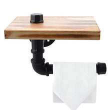Retro Carta Tubo Supporto del Tovagliolo di Bagno Ripiano Rack Tubo di Ferro Libreria Loft Rack Toilet Paper Holder Igienici Rack Casa Decori