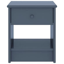vidaXL Comodino Grigio Chiaro 35x30x40 cm in Legno Massello di Pino