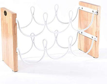 MFLASMF Countertop Wine Rack, Tabletop Metal Wine Holder, Home Decor & Kitchen Storage Rack, Bar, Wine Cellar, Cabinet, Pantry,White