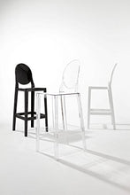 Kartell One More Sgabello, Policarbonato Trasparente o colorato in Massa, Cristallo, H. 65