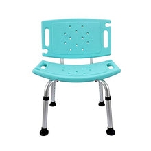 Sgabello da Doccia Pieghevole per Sedia da Bagno Sedile 5 Sgabelli da Doccia Regolabili in Altezza per disabili/Elder/Incinta,Blu
