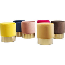 Kare Design Sgabello Cherry Fucsia/Ottone Ø35cm