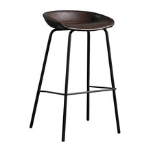 GYPPG Elegante sgabelli Bar per la casa, sgabelli Bar per la Colazione con poggiapiedi, Sedia Bar con Struttura in Ferro battuto, Sedile in Pelle pu, Design Moderno Moderno a 6 Colori