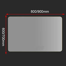 Specchio retroilluminato con Pulsanti a sfioramento, Specchio da Bagno Illuminato a LED, antiappannamento, Luce Bianca/Calda (Orizzontale) 700x900mm