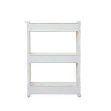 &ripiano di stoccaggio 3-Tier Cucina Trolley Carrello Slim rotolamento rack di stoccaggio Carrello con ruote Casa Prodotti di bellezza Prodotti Bagno dell'organizzatore del supporto di archiviazione S