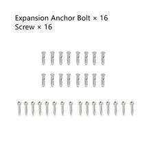 Tiberham Tenda Parasole Hardware Kit, rettangolo/Quadrato Parasole, Installazione per Patio Lawn Garden, Heavy Duty Anti-ruggine (44 Pezzi)
