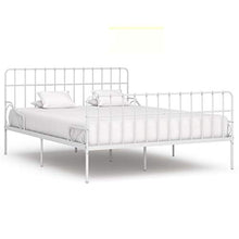 SKM Giroletto con Doghe Bianco in Metallo 200x200 cm (30kg)