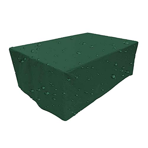 Copertura per Mobili da Giardino Quadrato in Rattan Telo Copri Tavolo Quadrato Sedie Impermeabile 210D in Tessuto Oxford Anti-UV Antivento Adatto Interni Esterni,170 * 71 * 94cm