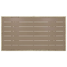 Tidyard Tavolo Rettangolare da Esterno,Tavolo da Giardino in Polyrattan,Tavolo da Pranzo,130x70x66 cm,Grigio/Nero