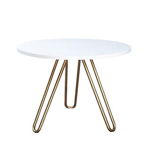 JINKEBIN Tavolo Pieghevole Nordic Log tavolino Rotondo, Semplice Piccola Appartamento Balcone Tempo Libero Tavolo, Tavolo Bar Tavolino Piccolo