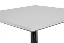KADIMA DESIGN tavolo Bar Dublino tavolo da bar tavolo da bistrò 60 x 60 centimetri similpelle bianca