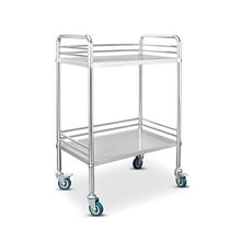 Carrello medico di Trattamento dell'Acciaio Inossidabile/Carrello di Doppio Strato/carrelli dell'attrezzatura di Laboratorio Medico/Carrello cambiante Medico della Clinica/Carrello dello STR
