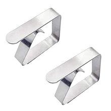 GAKIN - Set di 8 morsetti per tovaglia in acciaio INOX ispessiti, colore: Argento