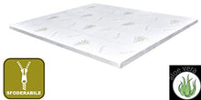 DOLCISOGNI Topper Memory Foam Correttore Materasso per Letto, Coprimaterasso con Rivestimento Sfoderabile (160X190 Matrimoniale)