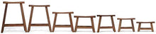 JT- Sgabello semplice per sala da pranzo, sgabello alto in legno massiccio non verniciato, sgabello rettangolare resistente (dimensioni: 34 x 18 x 33 cm)