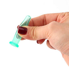 SZYZ 5Pcs Tazze per Massaggio facciale in Vaso per coppettazione in Silicone per Il Viso con Pennello per la Pulizia Verde