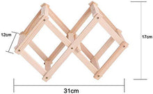 LHQ-HQ In massello Pieghevole Vino Wine Rack Supporto di Legno di 3 Bottle Holder Mount Kitchen Bar mensola di Esposizione del Vino della casa Storage Rack