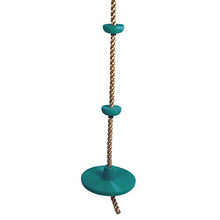 ROSEBEAR Altalene di Corda da Arrampicata Esterna Scala di Corda per Sedile Altalena a Disco in Plastica Accessori Altalena per Giochi (Verde)