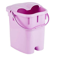 Massaggiatori Elettrici per I Piedi Pediluvio Massaggiatore Vasca Plastica Casa per Massaggi Spessi Secchio per Lavaggio Piedi con Coperchio ZHANGGUOHUA (Color : Purple)
