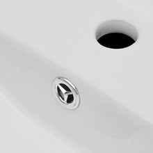 Roderick - Lavabo da bagno in ceramica, con foro di troppopieno, rettangolare, dimensioni: 465 x 320 x 115 mm (L x P x A)