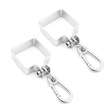 GreenTouch - Set di 2 ganci per altalena, quadrati, 9 x 9 cm, per uno stabile funzionamento delle altalene.