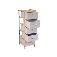 Vacchetti Mobiletto Vigo cassettiera 5 cassetti Naturale Rettangolare, Wood, Multicolor, Grande