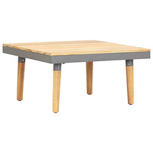 E E-NICES Tavolino da caffè per Giardino 60x60x31,5 cm Massello di Acacia