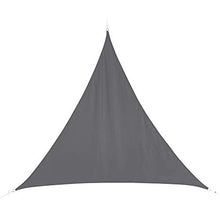 Tenda da sole triangolare 5x5x5 m in tessuto impermeabile - Colore: GRIGIO