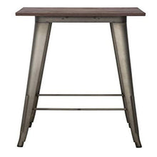mauro ferretti Detroit Tavolo Bar, Metallo, Marrone, 39x39x76 cm