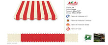 Tenda da Sole T4 a Caduta con Guide Laterali Antivento Dimensioni:L300xH220 (Senza Cassonetto, Corti Classici 376)