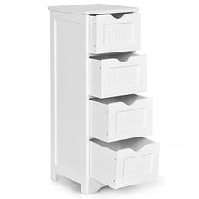 DREAMADE Armadio Multiuso, Armadio da Bagno, Mobile con Cassetti, Armadio Camera da Letto Salvaspazio, 30 x 30 x 82 cm, Bianco