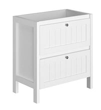 Allibert - Set di mobili da bagno, mobiletto sotto lavabo, specchio, premontato, 80 cm, bianco