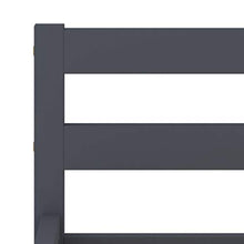 BIGTO - Struttura per letto in legno di pino massiccio, per camera da letto, colore: grigio, 160 x 200 cm