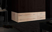 AVANTI TRENDSTORE - Balu 2 e 3, Armadio Inferiore, componimento per l'armadio Principale, con cassetti, in 2 Diversi Colori e 2 Diverse larghezze (Marrone, con 4 cassetti)