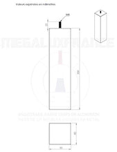 MEGALUXFRANCE - Set di 10 piedi per letto, mobili, divano, in legno massiccio di faggio, 80 x 80 x 300 mm