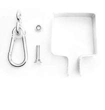 GreenTouch - Set di 2 ganci per altalena, quadrati, 9 x 9 cm, per uno stabile funzionamento delle altalene.