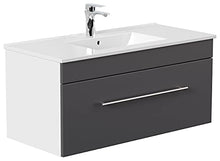 Set di mobili da bagno SANTINI 100 (4 pezzi) antracite satinato