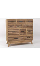 Edell – Cassettiera in legno con 11 cassetti Odeon
