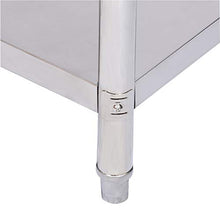 Wiltec Tavolo di Lavoro in Acciaio Inox 100 x 60 x 85 cm Tavolo da Giardino