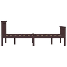 SKM Giroletto con 4 Cassetti Marrone Scuro Legno di Pino 140x200 cm (44.7kg)