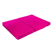 Futon Z - Divano letto matrimoniale, pieghevole, per adulti e bambini, con fodera rimovibile con cerniera, colore: rosa